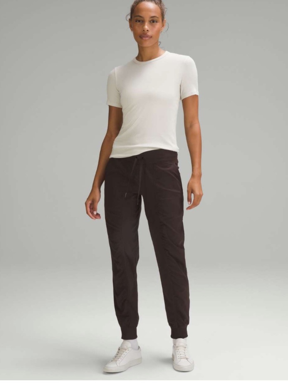 lululemon Dance Studio Mid-Rise Joggers Full Length in Espresso Brown